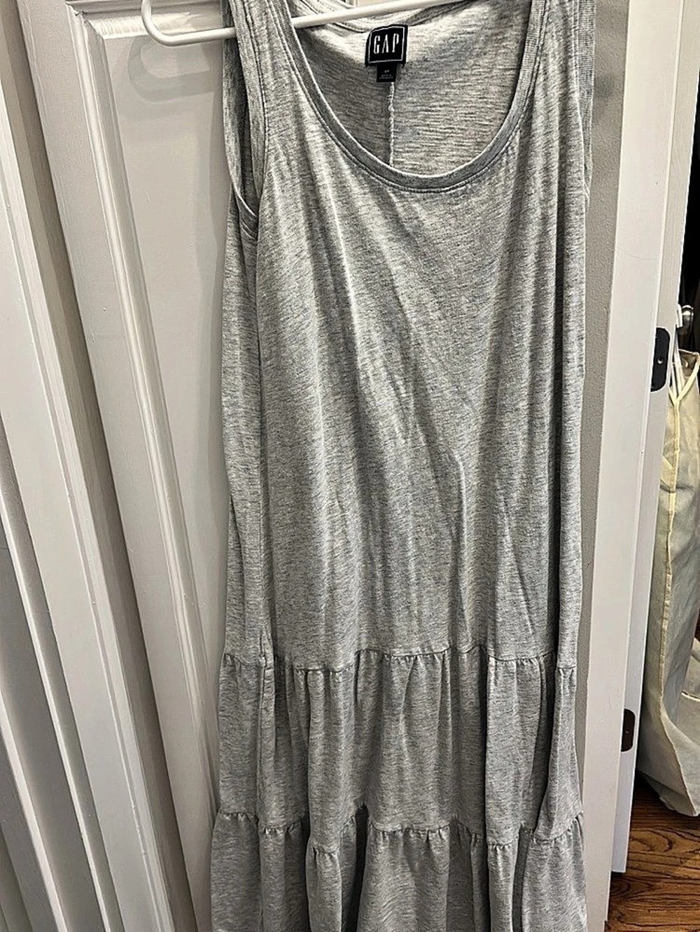 Gap Gray Tiered Mini Dress